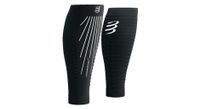 compressport r2 aero pantorrilleras de compresion negro blanco