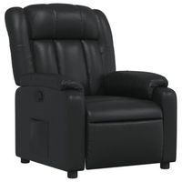 sillon de salon  silla  sillon reclinable de cuero sintetico negro