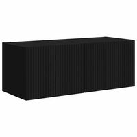mueble de tv montado en la pared 785 x 31 x 295 cm negro vidaxl