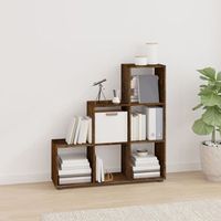 estanteria  libreria  armario de libros forma de escalera madera contrachapada roble ahumado cfw760867