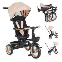 triciclo plegable jasper de byox  desde 10 meses hasta 25 kg - beige