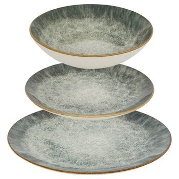 Juliette Vajilla 12 Pieza(s) Verde L26.5xd2.4xh26.5cm - Atmosphera Createur D'interieur