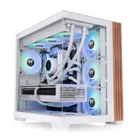 caja thermaltake view 380 ws argb blanco cristal templado gaming atx