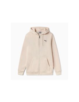 Chaqueta Puma Essentials+ Graphic Hoodie Fz Hombre Beige
