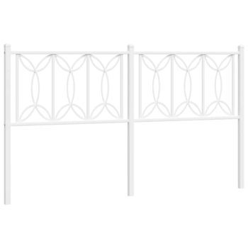 Cabecero，panel De Cabecero De Repuesto De Metal Blanco 150 Cm