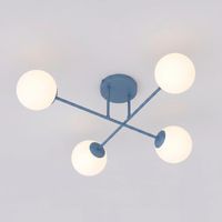 plafon de techo nicolo azul 4 luces