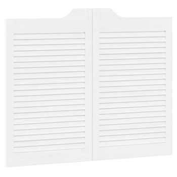 Puertas Batientes Blanco 80 X 50 Cm Madera De Pino Maciza Vidaxl