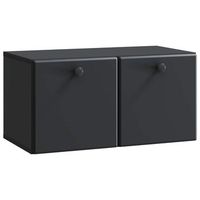 mueble de tv de pared 595 x 31 x 30 cm negro vidaxl
