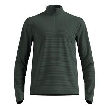Odlo Essential Thermal Midlayer 1/2 Zip Camiseta de running Hombres - oliva