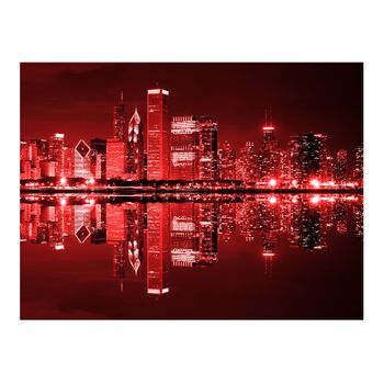 Papel Pintado 3d - Chicago Color Vino (300x231 Cm)