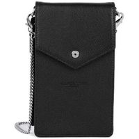 lancaster bolso bolso de mano para smartphone con solapa y boton a presion para mujer