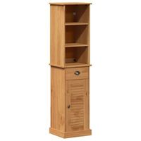 juego de muebles de bano vigo 2 uds marron y marron miel vidaxl