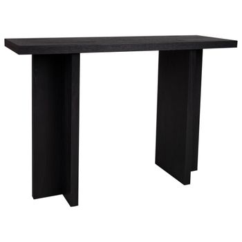Recibidor de madera negro 120x40x81