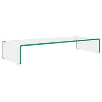 soporte para tv  mueble de salon  armario tvelevador monitor cristal claro 80x30x13 cm