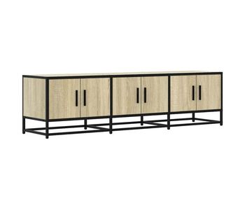 Mueble tv metal y madera ingeniería roble sonoma 150x35x41 cm