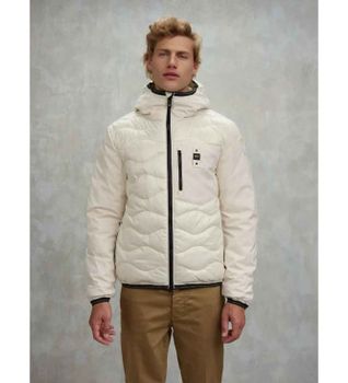 Blauer para hombre. 25WBLUC08078 Plumífero Albert blanco roto (XL), Beige, Casual, Poliéster