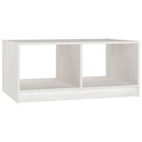 mesa de centro 50x75x335 cm madera - blanco
