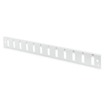 Digitus Panel Frontal Vertical 12 Puertos SC 1U Gris