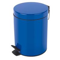 spirella coleccion sydney  papelera con pedal o17 x 245 3 litros metal azul