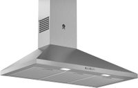 balaycampana decorativa de pared piramidal 90 cm acero inoxidable 3bc695mx