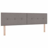 cabecero led taupe tela vidaxl