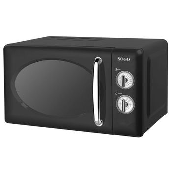 Sogo Microondas 20L 700W Vintage Negro