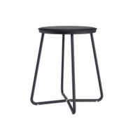 taburete geyser acero inoxidable negro 41x388x388