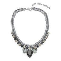 cadena de fantasia elementos de tela plata