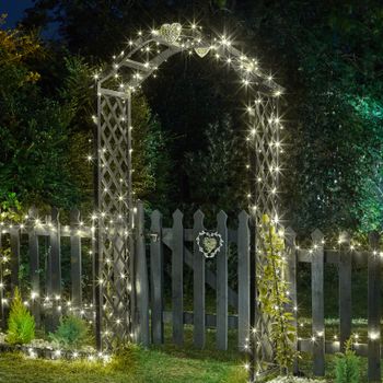 200 LED Warm White Solar String Lights