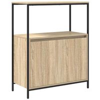 mueble de bano  armario de bano con estantes roble sonoma 765x35x95 cm