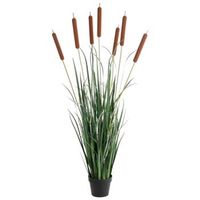 planta artificial en maceta decoracion moderna de plastico para interiores hecha a mano 135 cm verde bulrush