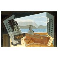 cuadro lienzo - la ventana abierta - juan gris - cm 80x120