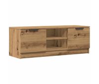 mueble tv - mesa de tv madera contrachapada artisan roble 102x35x365 cm