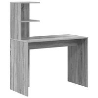 escritorio gris sonoma 102 x 50 x 124 cm madera de ingenieria vidaxl