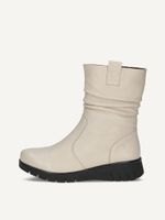 caprice bootie white made of leather without heel size 37