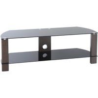 ttap vision 1200 mm tv stand - walnut  black black