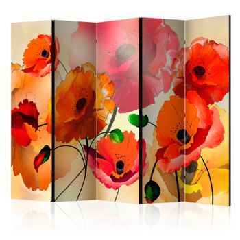 Biombo - Velvet Poppies Ii (225x172 Cm)