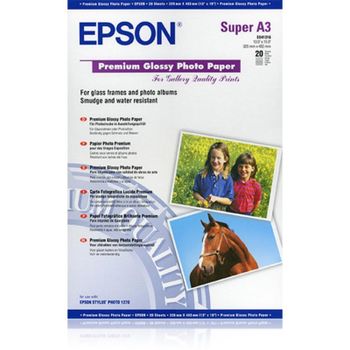 Papel Fotográfico Epson Premium Glossy A3+ 250 g/m² 20 hojas