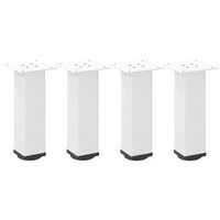 patas para mesa de centro 4 uds  patas para mesa acero blanco 30-32 cm