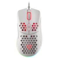 genesis krypton 555 raton optico gaming rgb 8000dpi blanco