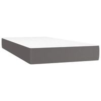 colchon de muelles ensacados para ninos firmeza media tela gris 80x160 cm vidaxl