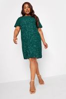 luxe vestido joya verde pino mujer curvy y tallas grandes luxe ultimate embellishment