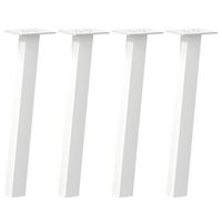 patas para mesa de centro 4 uds  patas para mesa acero blanco 42 cm