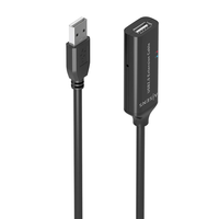 aisens cable usb 2 0 prolongador con amplificador tipo a m a h negro 10m