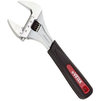 Virax Llave Ajustable, Boca Fina, Abertura Extra Ancha 39 Lg.215 Mm - 017050