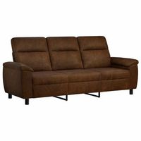 sofa marron 214 x 90 x 95 cm cuero de suede sintetico vidaxl