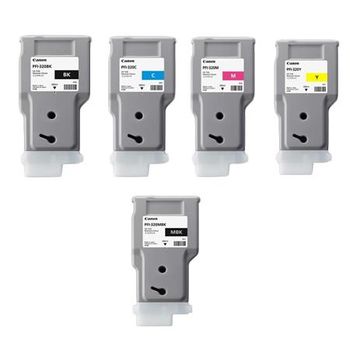 Original Multipack Canon imagePROGRAF GP-300 Printer Ink Cartridges (5 Pack) -PFI-320BK