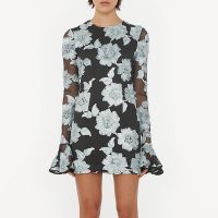 rotate birger christensen mesh mini dress - dk 36uk 8