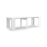 mesa extensible de comedor o cocina lia 237cm blanco