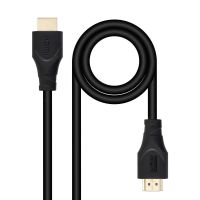 cable hdmi nanocable 10154703 3m alta velocidad ethernet chapado oro negro